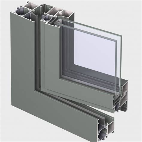 Perfil de ventana de aluminio / con aislamiento térmico / antiintrusión - ES 50 - Reynaers Aluminium