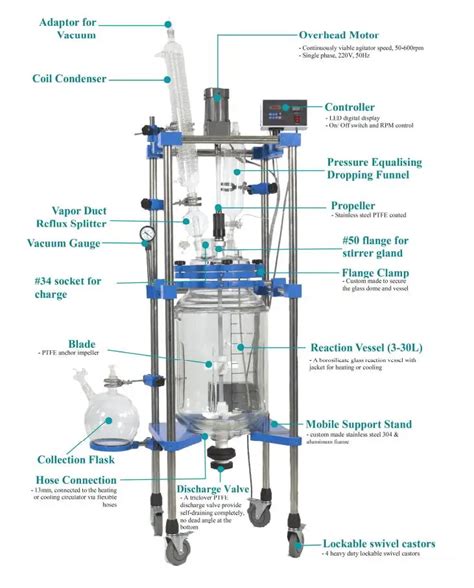 Bubble Column Stirred Tank Aquarium Reactor Topt-30l - Buy Aquarium Reactor,Stirred Tank Reactor ...