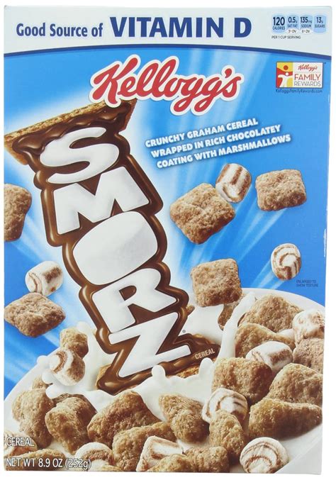 Amazon.com: Kellogg's Smorz Cereal, 8.9000-Ounce (Pack of 6): Cold Breakfast Cereals