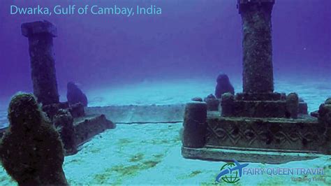 Dwarka, Gulf of Cambay, India The ancient city of Lord Krishna was once thought to be merely a ...