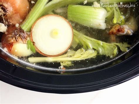 Homemade chicken broth in the crockpot | The Family Freezer