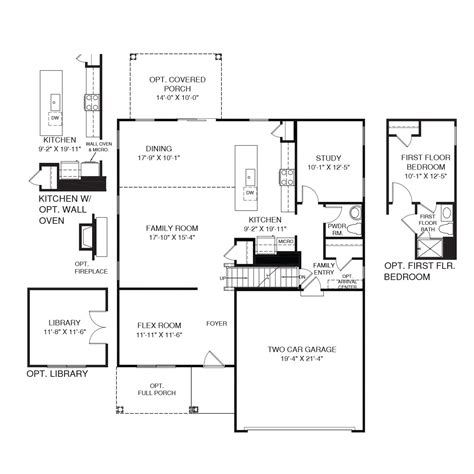 Hudson Floor Plan Ryan Homes - floorplans.click