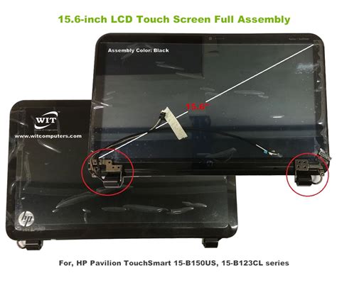 15.6-inch LED LCD display touch screen full assembly for HP Pavilion ...