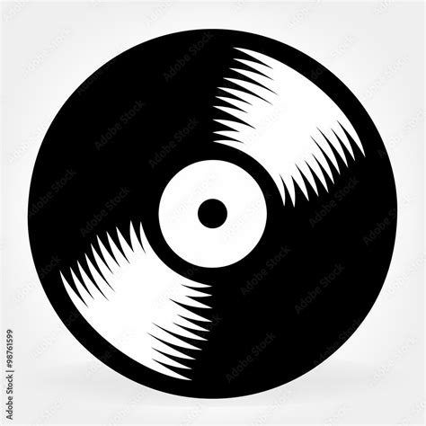 vinyl record logo Stock Vector | Adobe Stock