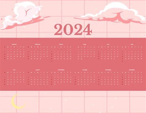 Cute 2024 Calendar 2024 Printable - 2024 CALENDAR PRINTABLE