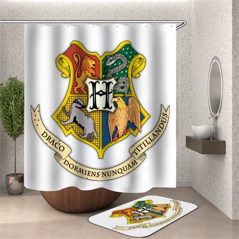 Harry Potter shower curtain fabric 3d bathroom shower curtains bathroom curtain hooks waterproof ...