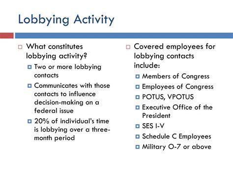 PPT - Lobbying Ethics and Reporting Rules PowerPoint Presentation, free download - ID:5919395