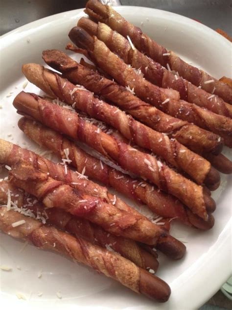 How to Make Bacon Wrapped Breadsticks | Bacon wrapped, Bacon, Appetizer bites