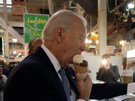 Photos of Joe Biden eating ice cream - Business Insider