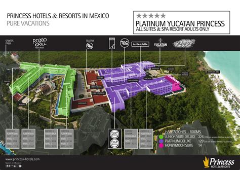 Resort Map | Platinum Yucatan Princess - Adults Only | Riviera Maya, Mexico