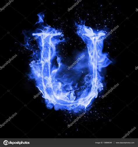 Fire letter U of burning flame light Stock Photo by ©ronedale 138866090
