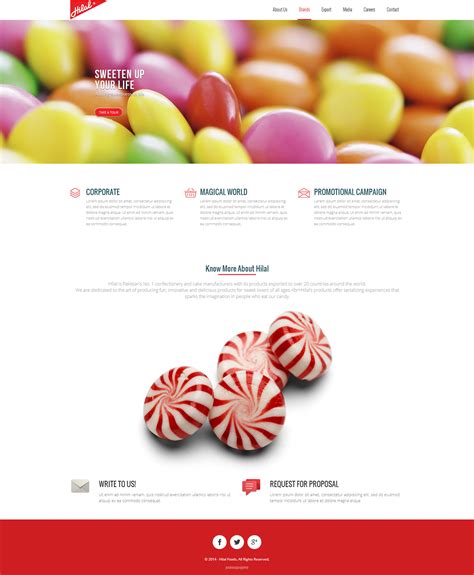 Hilal Foods Web Design on Behance