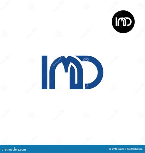 Letter IMD Monogram Logo Design Stock Illustration - Illustration of ...