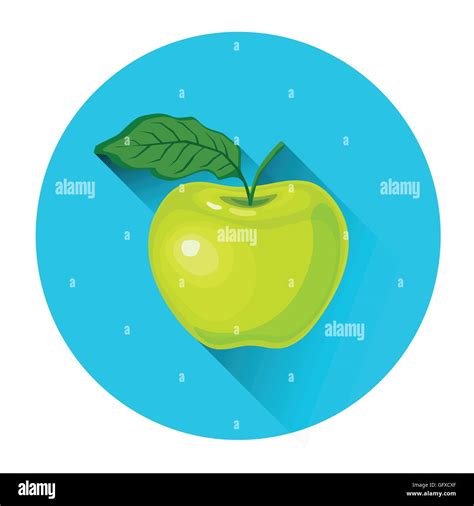 Apple Colorful Fruit Icon Stock Vector Image & Art - Alamy