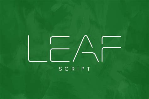 Leaf Font - Design Cuts