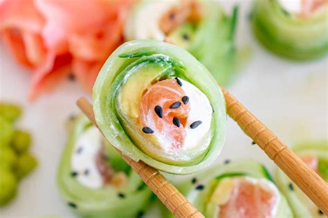 Cucumber Wrapped Sushi Roll - Naruto Roll