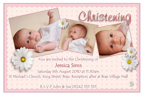 Samples Christening Invitations