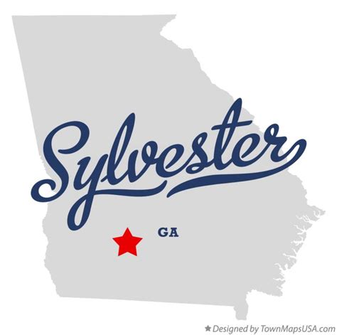 Map of Sylvester, GA, Georgia