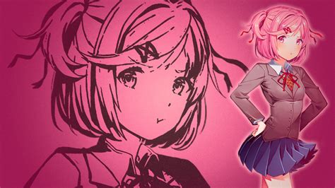 DDLC Wallpaper - Natsuki by narutojapanesefan999 on DeviantArt