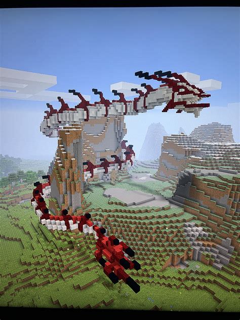 Finally finished my Chinese inspired dragon! : r/Minecraft