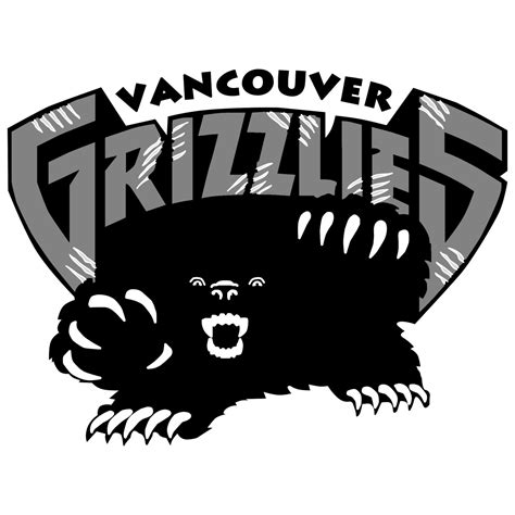 Vancouver Grizzlies Logo Black and White – Brands Logos