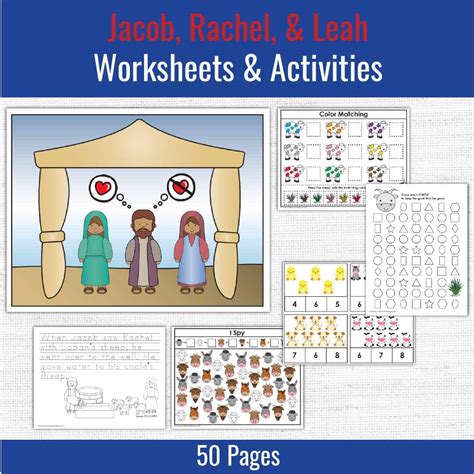 Jacob, Rachel, & Leah | Preschool Bible Activities - Bible Crafts Shop