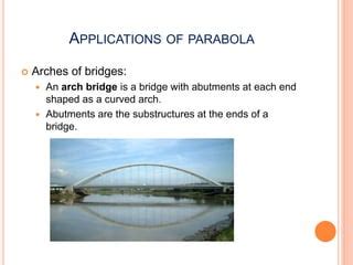 Parabola, hyperbola and its applications | PPT