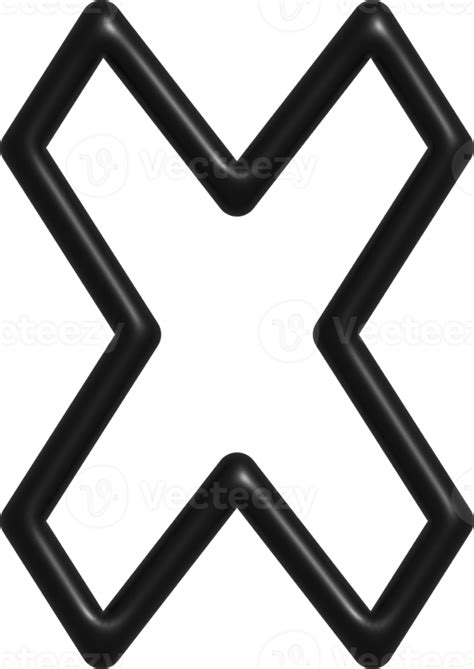 3d black abstract shape decoration 13835855 PNG