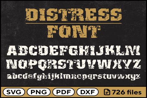 Distress Font Svg Png Pdf Dxf | Graphic Objects ~ Creative Market