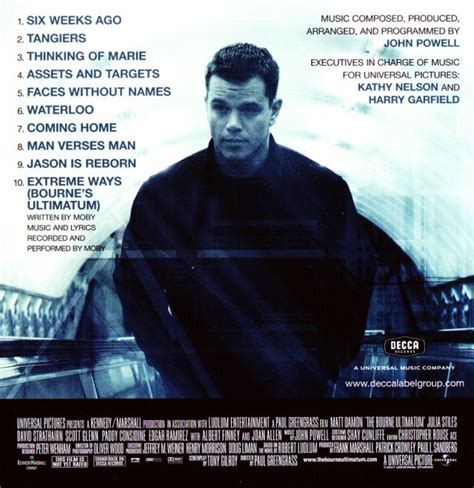 Talk:The Bourne Ultimatum: Original Motion Picture Soundtrack - Wikipedia