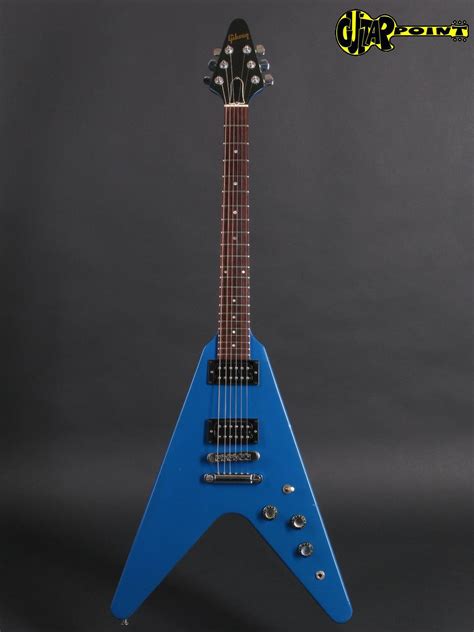 Gibson Flying V 1983 Electric Blue Guitar For Sale GuitarPoint