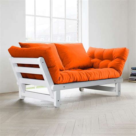 White Futon Sofa Bed Design Decorating - Image to u