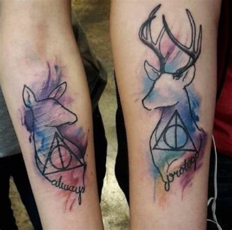 Pin on tattoos | Harry potter tattoos, Tattoos, Matching couple tattoos