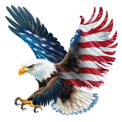 American Eagle Flag Clip Art