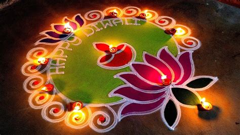 Diwali 2022 freehand rangoli|Deepavali big rangoli|easy Diwali festival kolam|easy Amazing ...