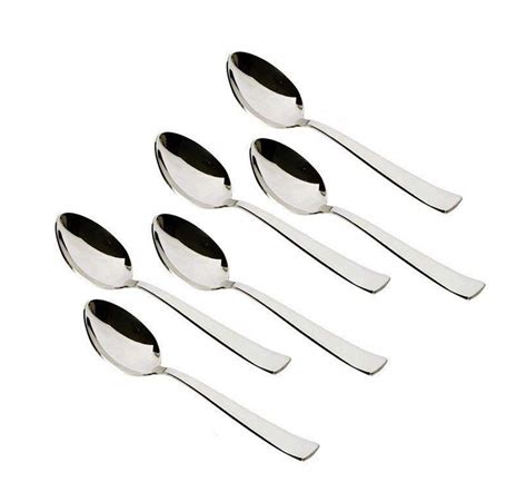 Buy Classic Stainless Steel Dessert Spoon Set of 6 Piece Online at Low Prices in India - Amazon.in