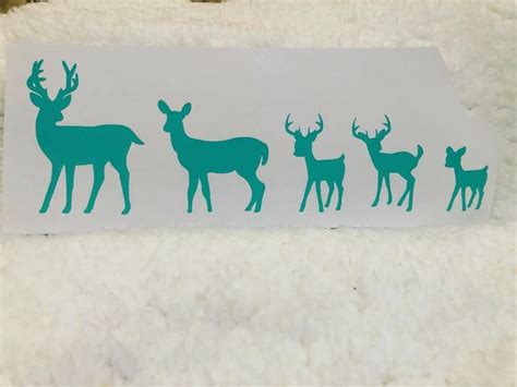 Deer car decal! | Deer car, Cute car decals, Family car decals