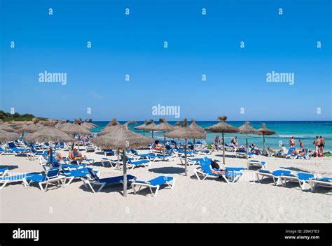 Beach at Sa Coma, Mallorca, Balearics, Spain Stock Photo - Alamy