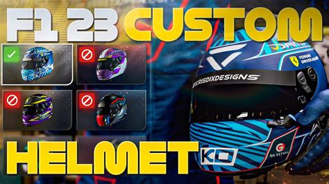 F1 23 | CUSTOM HELMET TUTORIAL!!! - YouTube