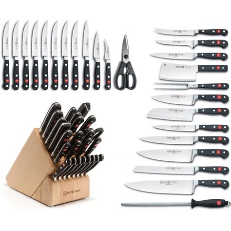 Wusthof Classic 26-Piece Mega Knife Block Set - Natural : BBQGuys