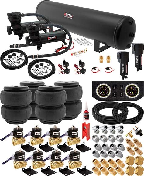 Buy Vixen Air Suspension Kit for Truck/Car Bag/Air Ride/Spring. On Board System- Dual 200psi ...