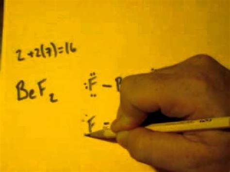 Lewis Dot Structure of BeF2 (Beryllium Fluoride) - YouTube