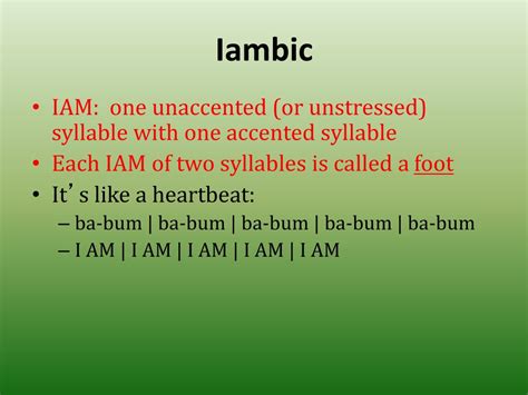 PPT - Iambic Pentameter and Sonnets PowerPoint Presentation, free download - ID:386415