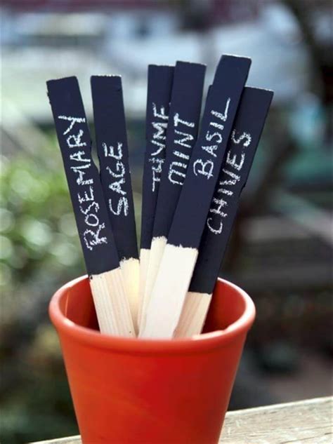 24 DIY Garden Plant Markers, Plant Label Easy Ideas