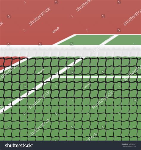 Tennis Court Vector Stock Vector (Royalty Free) 140199541 | Shutterstock