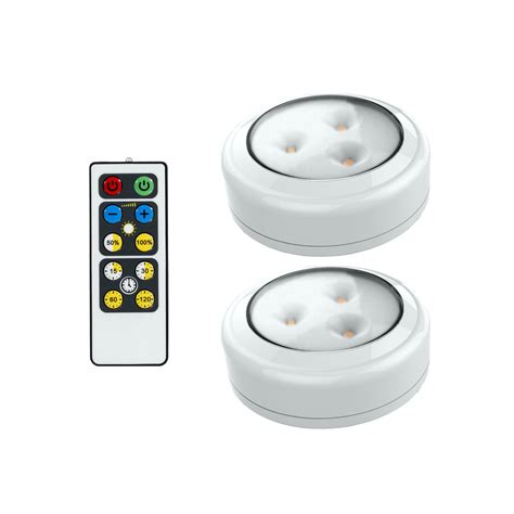 Brilliant Evolution Wireless Remote Control LED Puck Light 2 Pack | LED ...