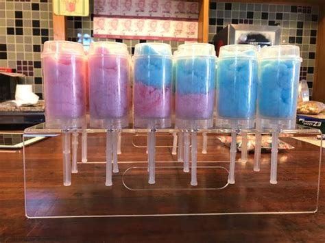 12 Gender Reveal Cotton Candy Push Pops in Blue and Pink