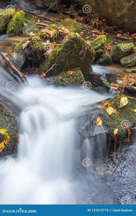 Water Cascades at Estatoe Falls in Rosman, North Carolina. Stock Image - Image of flowing ...