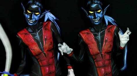 Nightcrawler X-Men Makeup Tutorial - YouTube