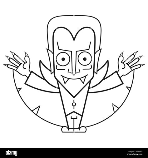 Halloween Dracula Coloring Pages